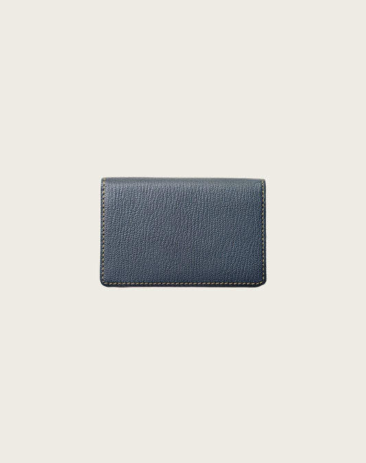 FIND CARD CASE GOAT SHRINK LEATHER CUSTOM GREY
