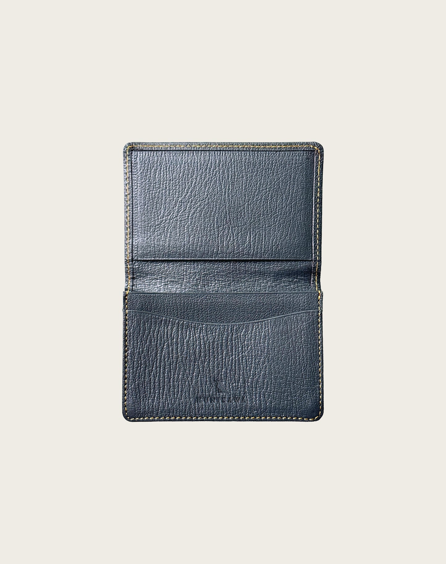 FIND CARD CASE GOAT SHRINK LEATHER CUSTOM GREY