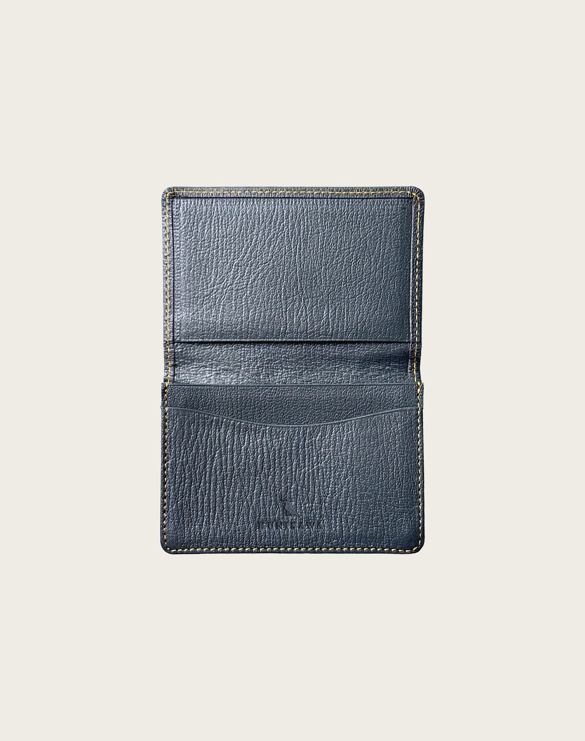 FIND CARD CASE GOAT SHRINK LEATHER CUSTOM GREY