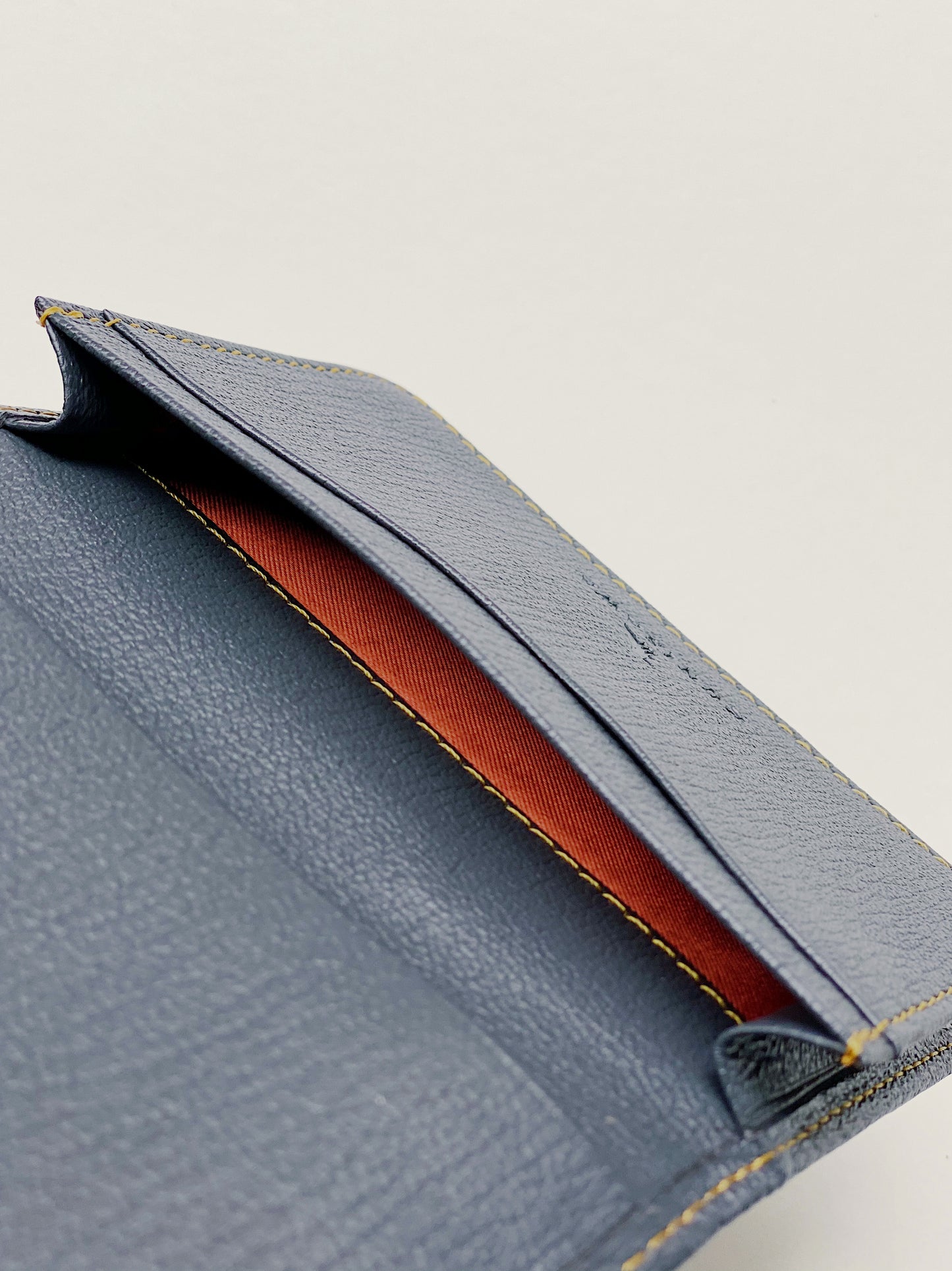 FIND CARD CASE GOAT SHRINK LEATHER CUSTOM GREY