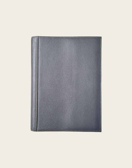 FIND NOTE COVER GOAT SHRINK LEATHER CUSTOM GREY