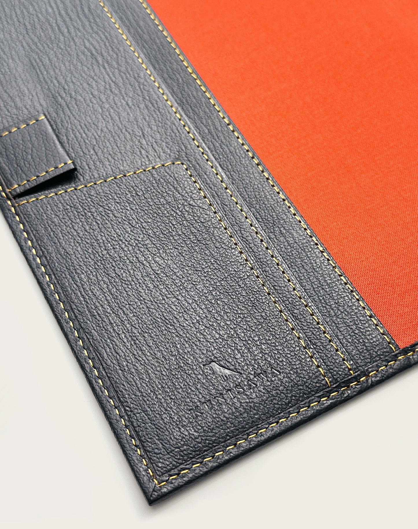 FIND NOTE COVER GOAT SHRINK LEATHER CUSTOM GREY