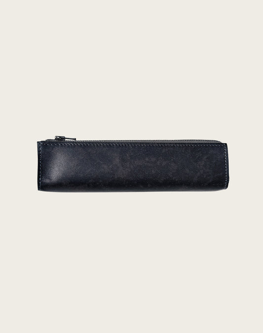 FIND PEN CASE ANTIQUE SHADE LEATHER CUSTOM GREY