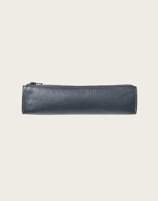 FIND PEN CASE GOAT SHRINK LEATHER CUSTOM GREY
